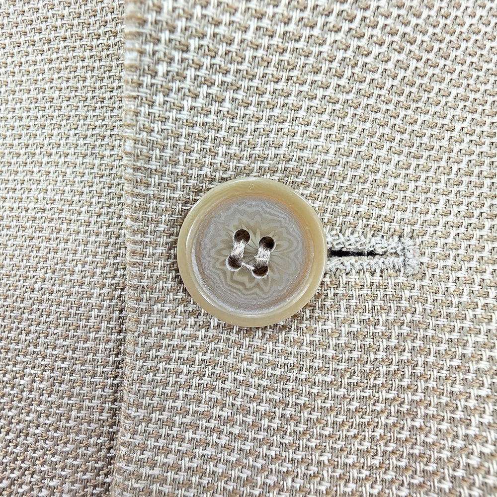 Quiet Luxury Gianfranco Ruffini Blazer Men 40R Tan Italian Tailored Jacket - Picture 9 of 16